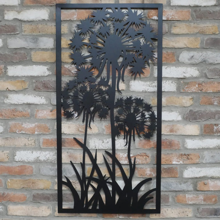 Black Dandelion Wall Decoration