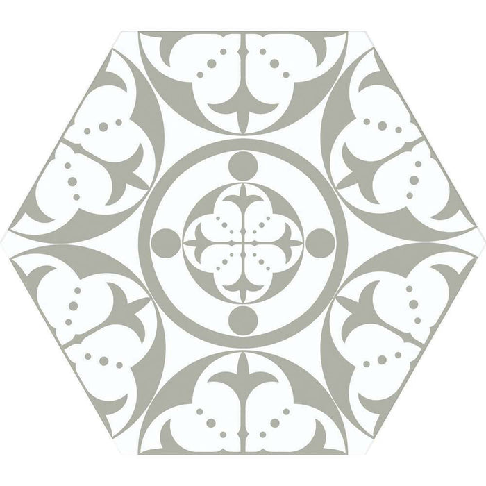 Carnaby Hex Grey - Satin Tiles (285x330x9mm)