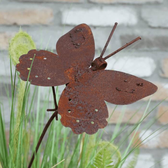 Garden Oxidized Butterfly Stake