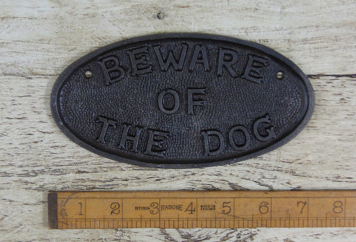 Beware Of The Dog Plaque - South Planks