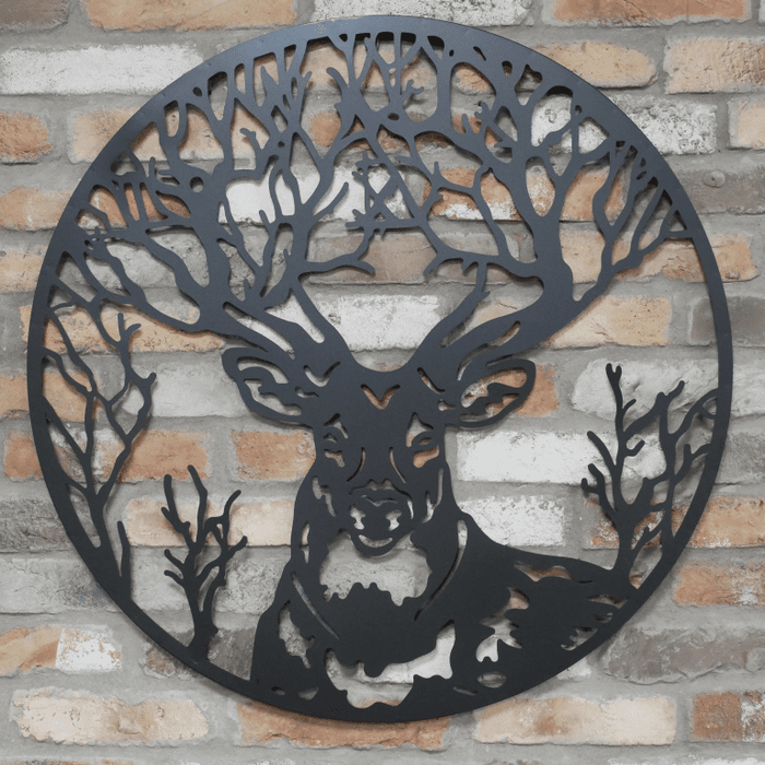 Black Stag Wall Decoration