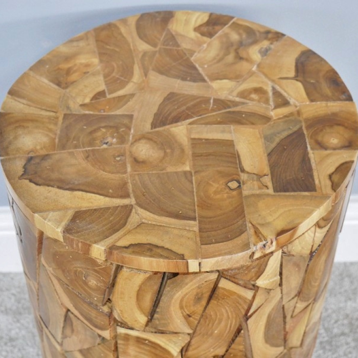 Decorative Crazy Wood Side Table