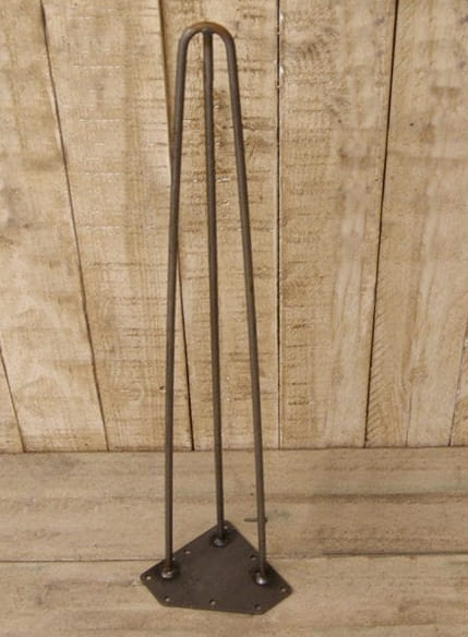 Hairpin Leg 3 Prong Antique Iron 26″ / 660mm