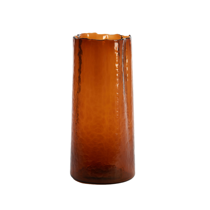 MURADA Glass Brown Vase Large