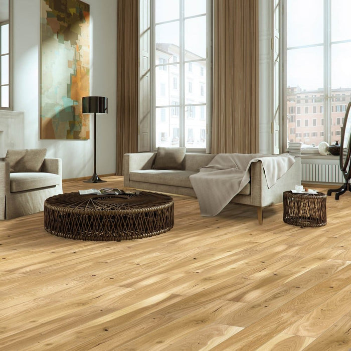 Natural Oak: Lacquered Engineered Flooring (14x155x1092mm)