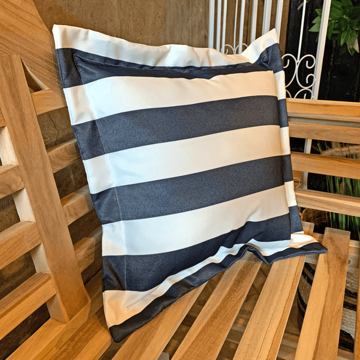 Outdoor Cushion - Navy Stripe Oxford (50x50cm)