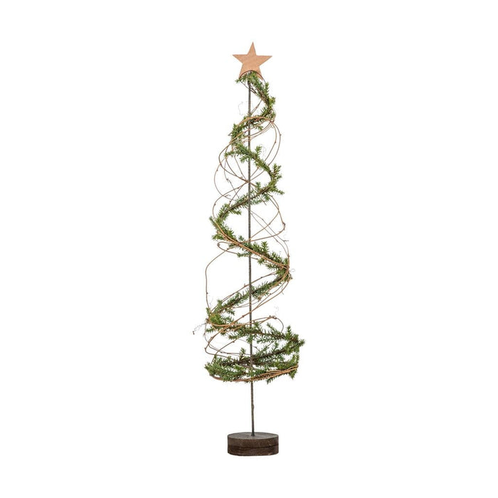 Spiral Christmas tree with Log Base