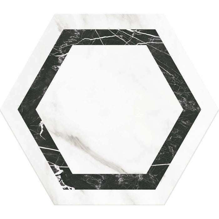 Venato Hex Dark Grey - Satin Tiles (285x330x9mm)