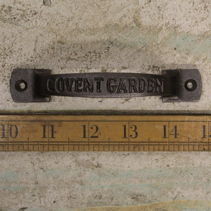 Covent Garden Square D Handle 120mm Antique Iron - South Planks