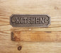 Kitchen Plaque 37mm x 132mm Antique Iron - South Planks