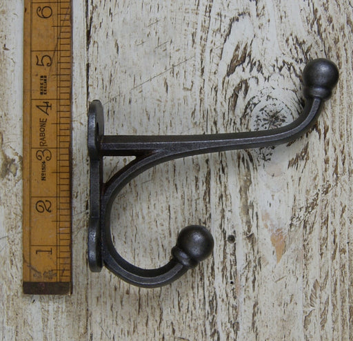 Hall Stand Hat & Coat Hook 5" x 6" Heavy Antique Iron - South Planks