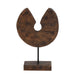 Brown Wooden Ornament on Base 34 x 23.5 x 8cm - South Planks
