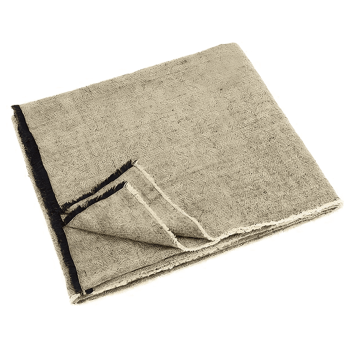 Linen & Cotton Throw Charcoal - South Planks