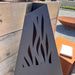 Flame Chiminea Black Edition - 125 cm Tall - South Planks