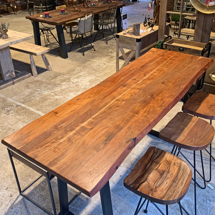 Living Edge Breakfast Bar Table - 70 x 200 cm - South Planks