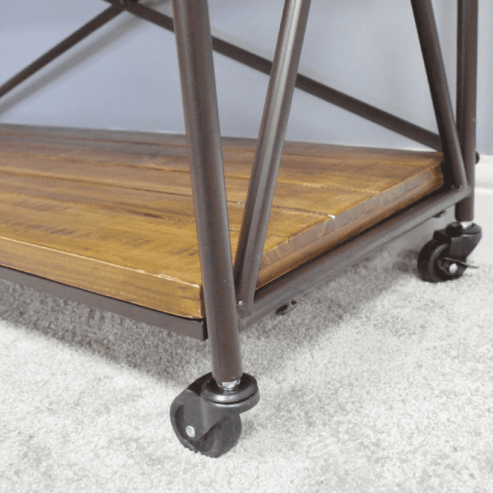 Industrial Shelving Unit on Wheels - South Planks