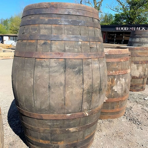 Reclaimed Large Oak Whiskey Barrel - 130cm (approx.) - South Planks