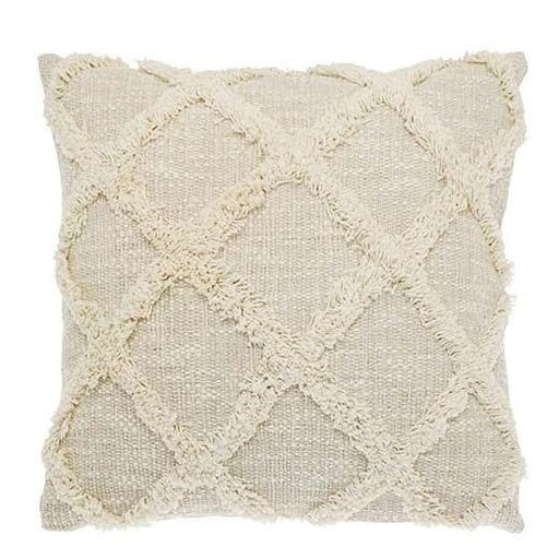 Chambray Tufted Cushion - Cream - South Planks