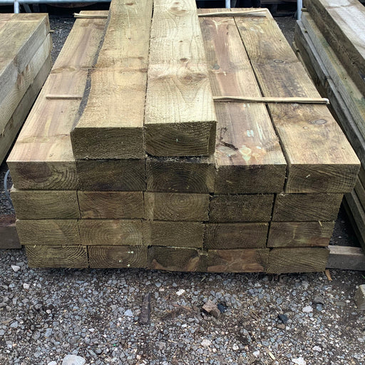 Treated Softwood Sleepers 1.6m x 200mm x 100mm - South Planks