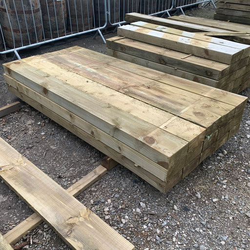 Treated Softwood Sleepers 2.3m x 200mm x 100mm - South Planks