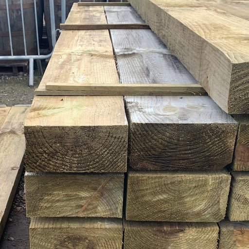 Treated Softwood Sleeper 2.4m x 200mm x 100mm - South Planks