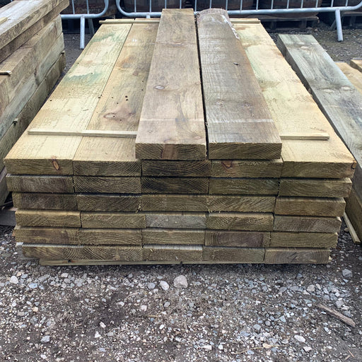 Treated Softwood Sleepers 2m x 200mm x 50mm - South Planks