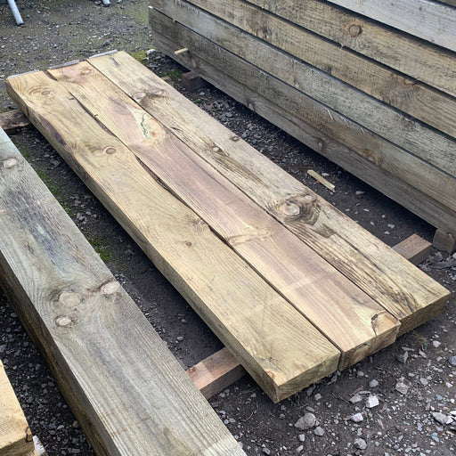 Treated Softwood Sleepers 2m x 200mm x 75mm - South Planks