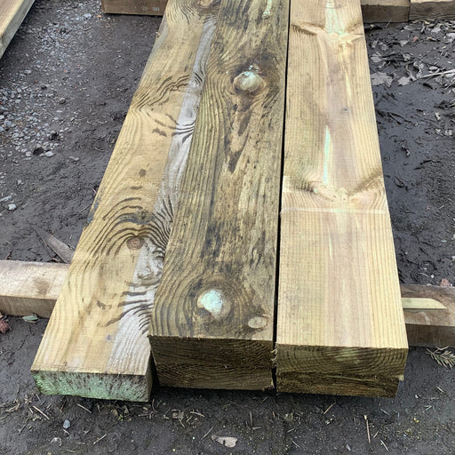 Treated Softwood Sleepers 1.8m x 200mm x 75mm - South Planks