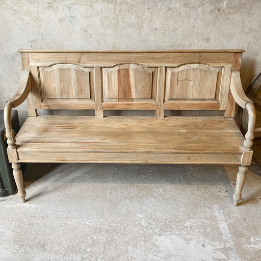Vintage Bench with Decorative Back - South Planks