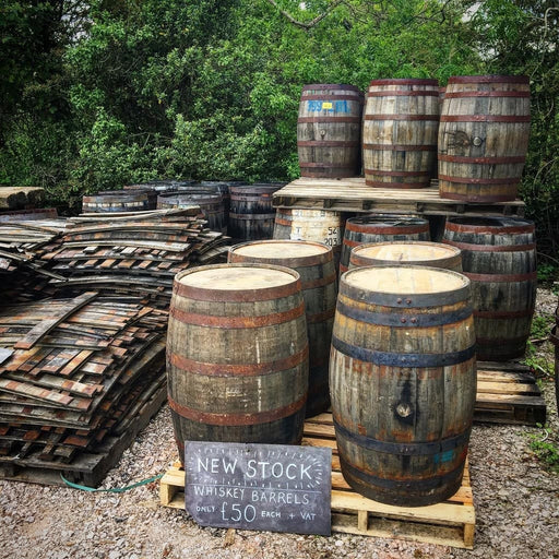 Reclaimed Oak Whiskey Barrels - 85 to 95cm (approx.) - South Planks
