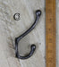 Victorian Heavy Riven Coat Hook 125mm Antique Iron - South Planks