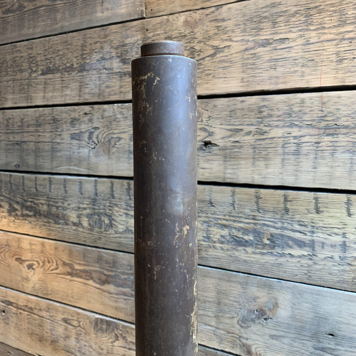 Table Leg Tubular 600 x 50mm Antique Iron - South Planks